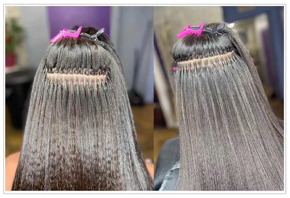 Houston Hair Extensions by Shalita Heard Micro links, seamless k tips, tape ins, invisible k tip hair extensions Missouri City, Sienna, Sugar Land, Pearland, Texas, Mobile hair extensions in home